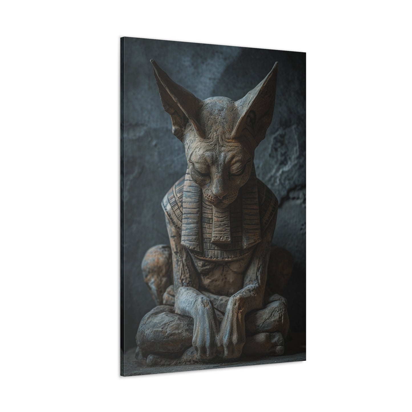 Mystic Reverie: Sphinx in Silent Contemplation - Creatures from Beyond Canvas