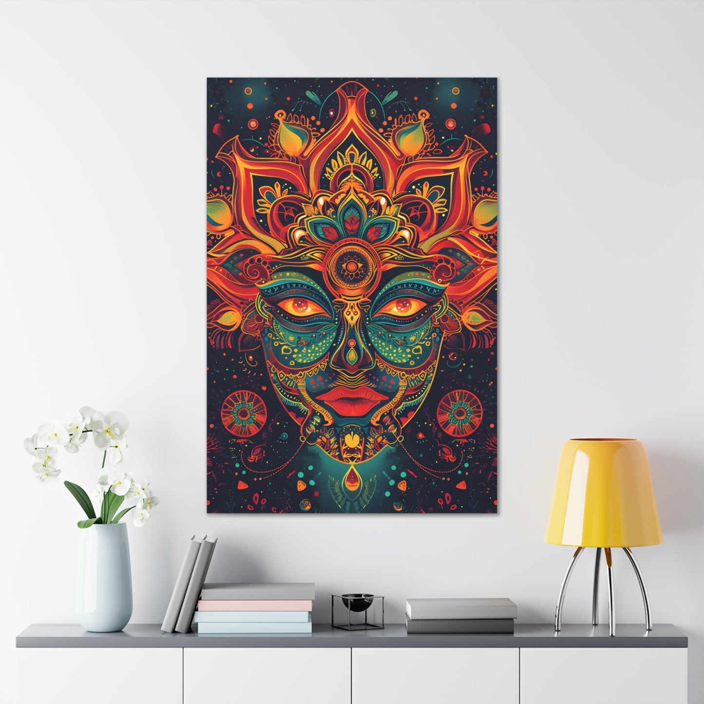 Psychedelic Vortex: Vibrant Mandala - Psychedelica Canvas