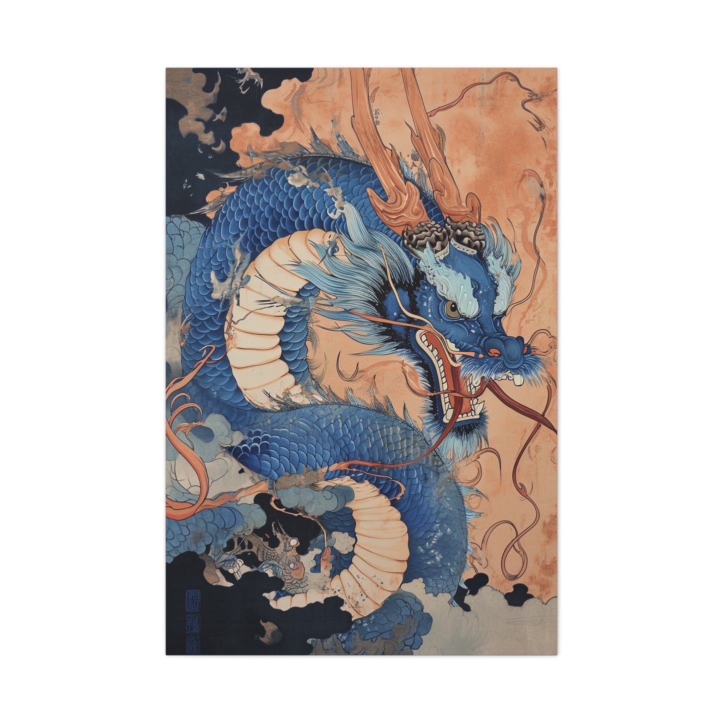 Ephemeral Inferno - Ukiyo-e Canvas