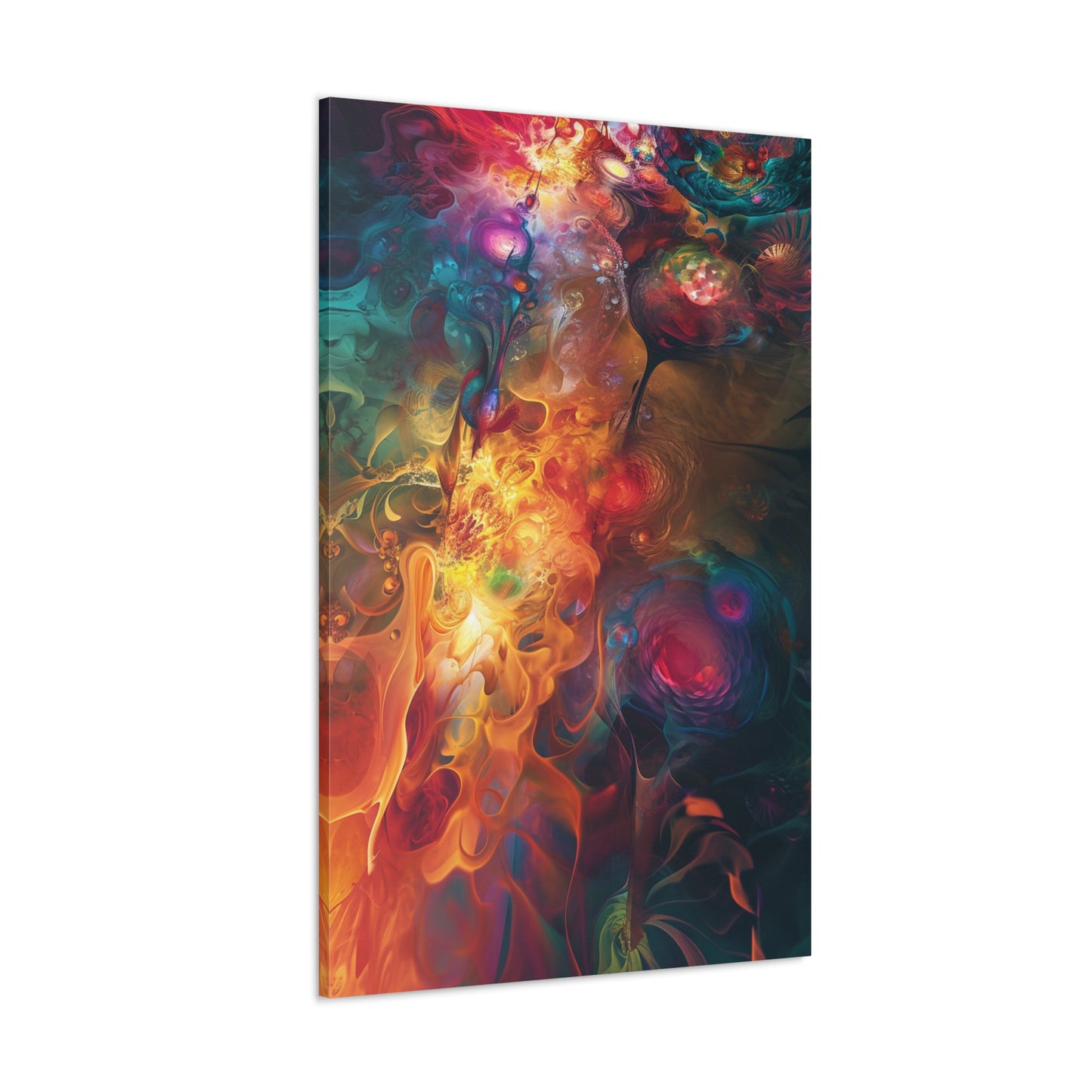 Fluid Chromatics: A Symphony of Form - Abstract Harmony Canvas