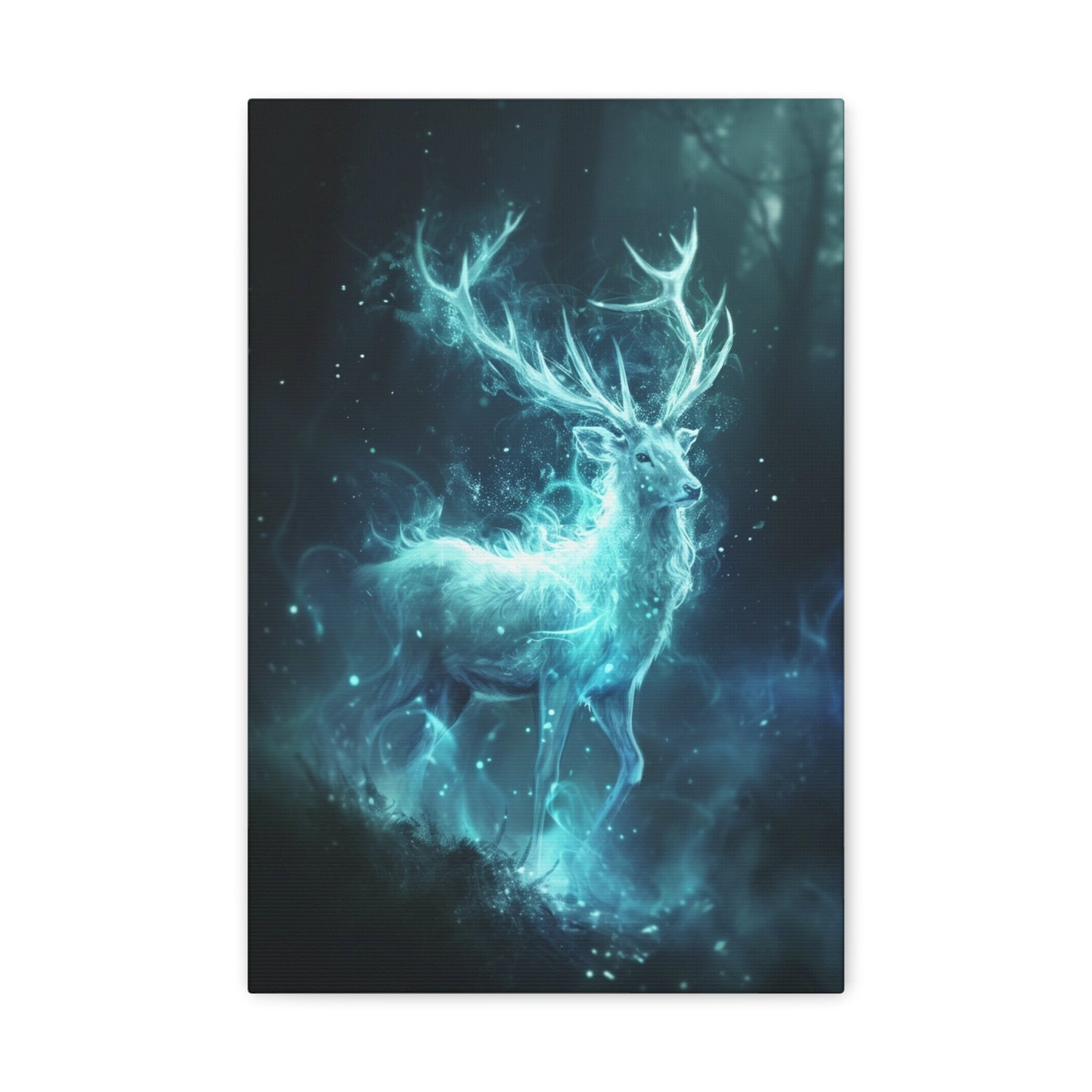 Luminous Guardian: Ethereal Deer of Radiance - Creatures from Beyond Canvas