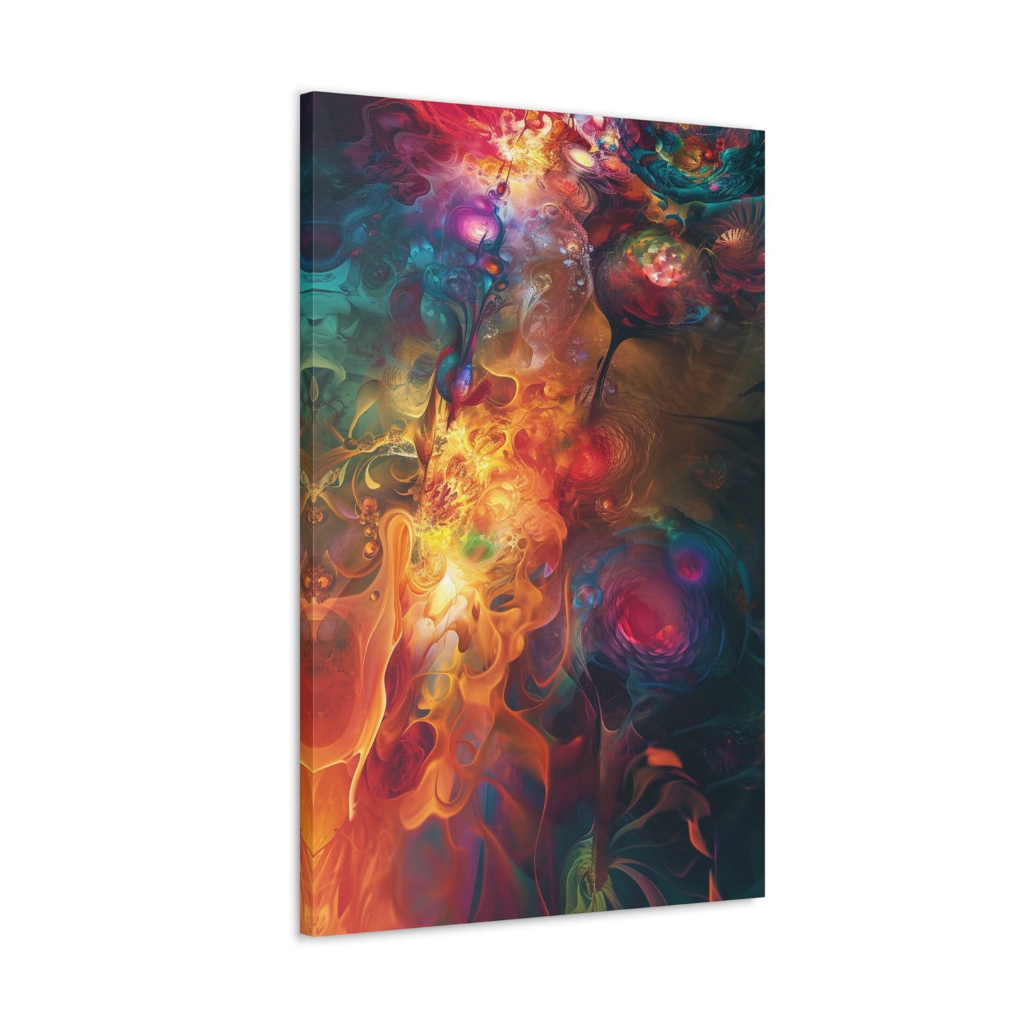 Fluid Chromatics: A Symphony of Form - Abstract Harmony Canvas