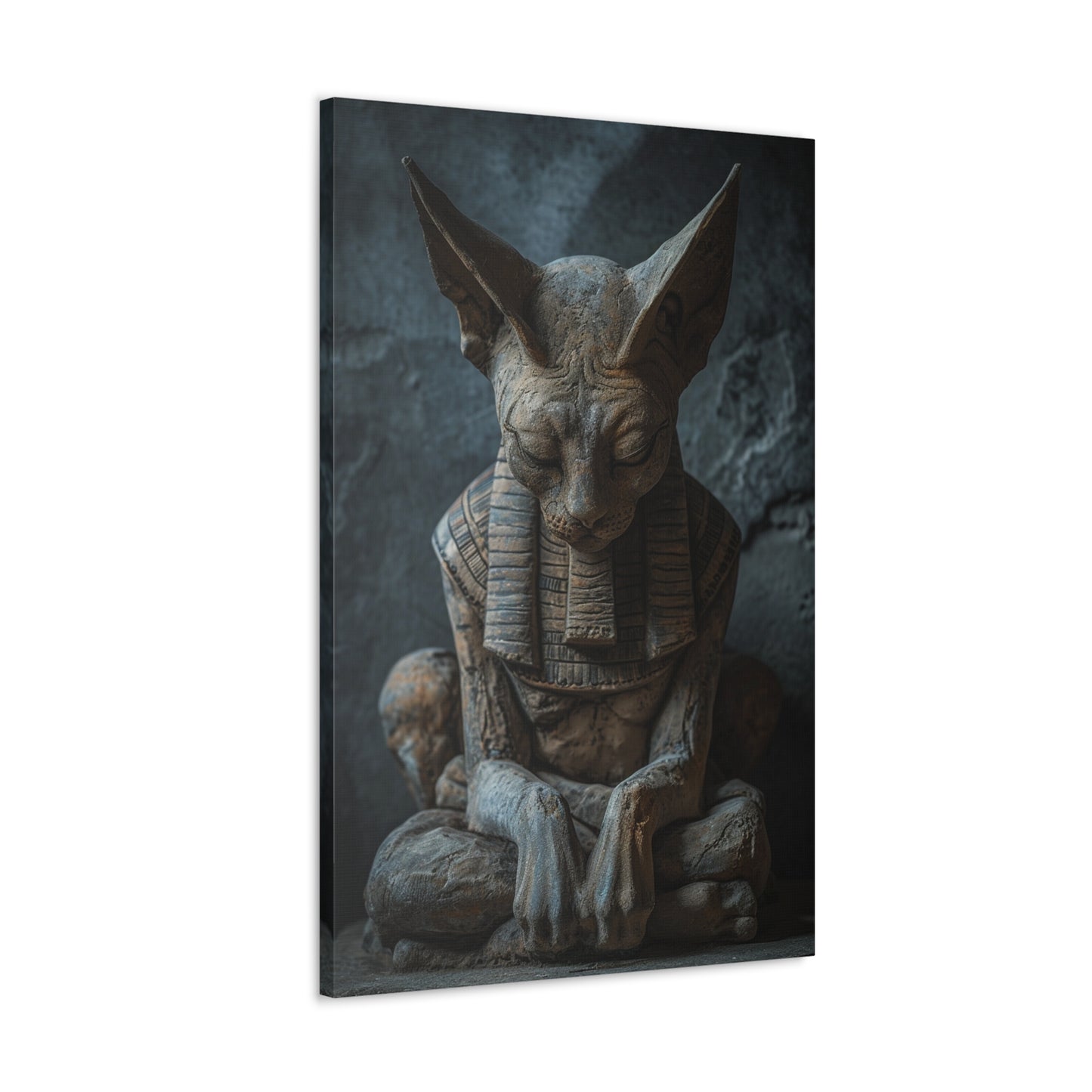 Mystic Reverie: Sphinx in Silent Contemplation - Creatures from Beyond Canvas