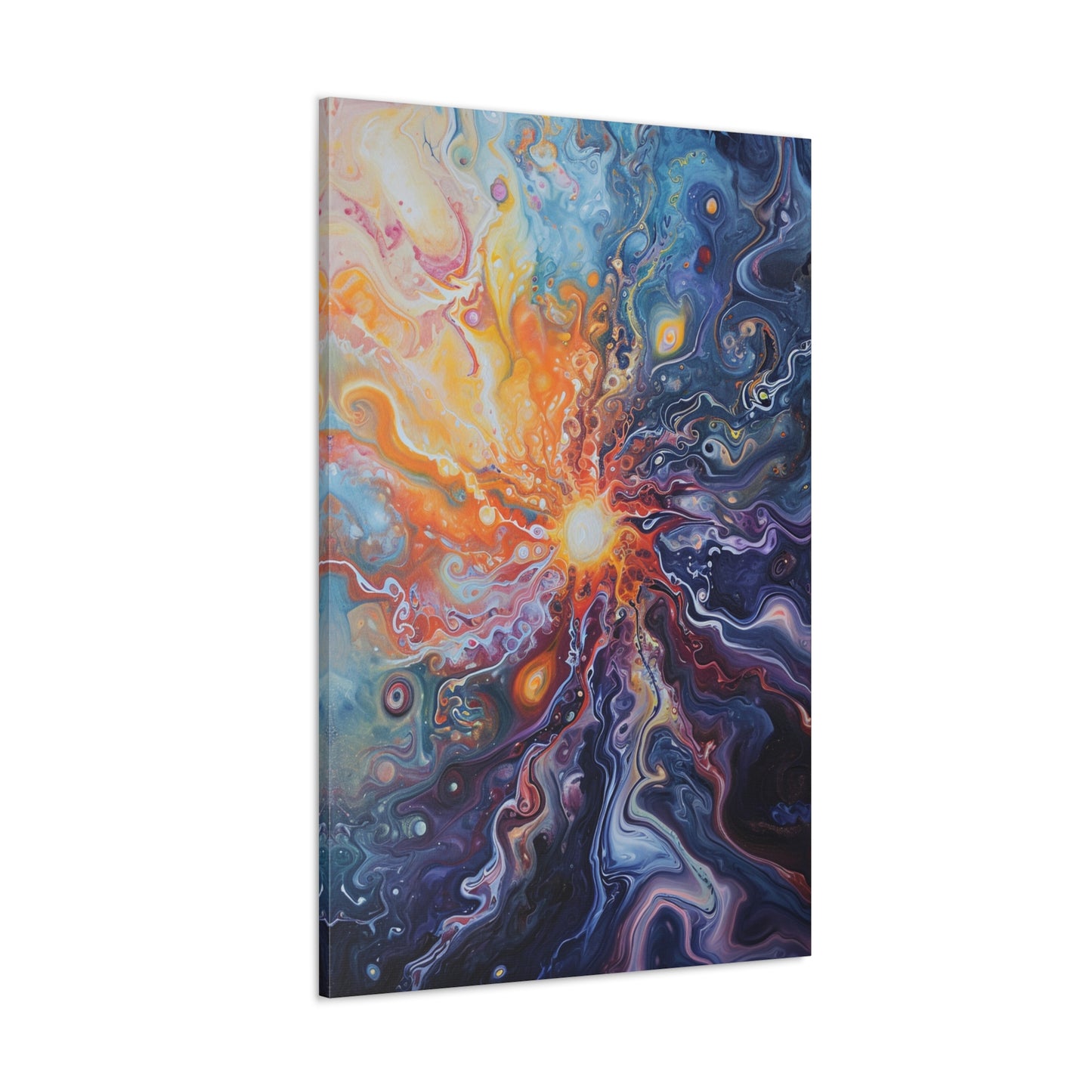 Solar Serenade - Abstract Harmony Canvas