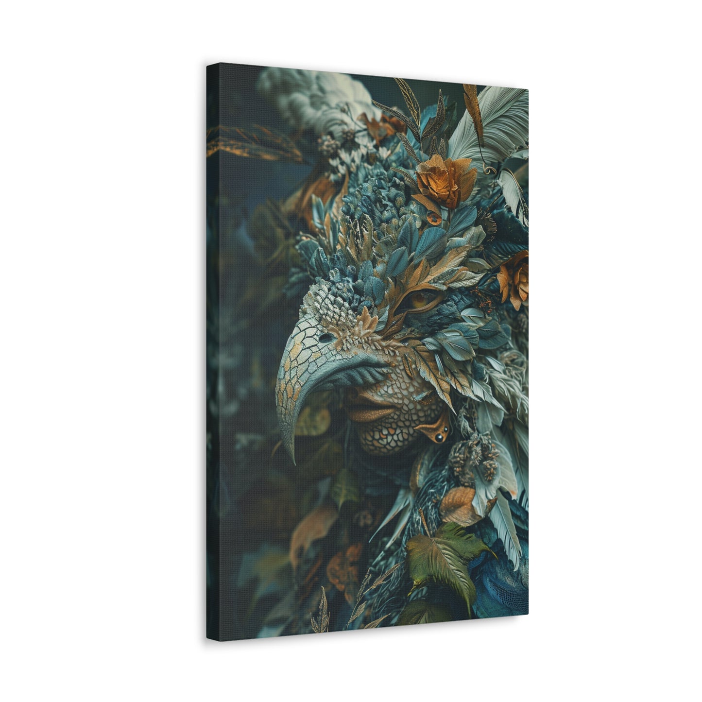 Verdant Enigma: Foliage-Adorned Chimera - Creatures From Beyond Canvas