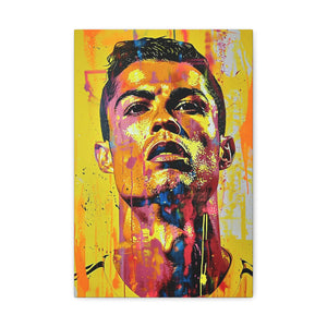 Ronaldo's Majesty: Artistic Presence in Soccer Greatness - Athletic Expressions Canvas