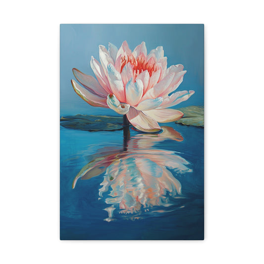 Tranquil Ripples: Chrysanthemum Reflections -The Garden Canvas