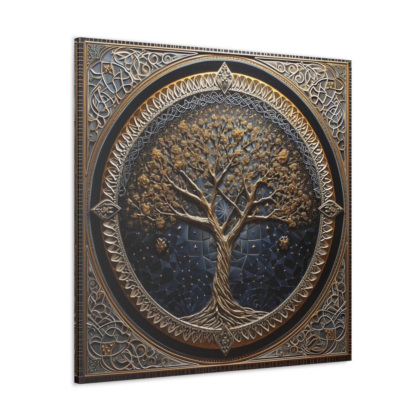 Sacred Arboreal Harmony - Sacred Geometry Canvas