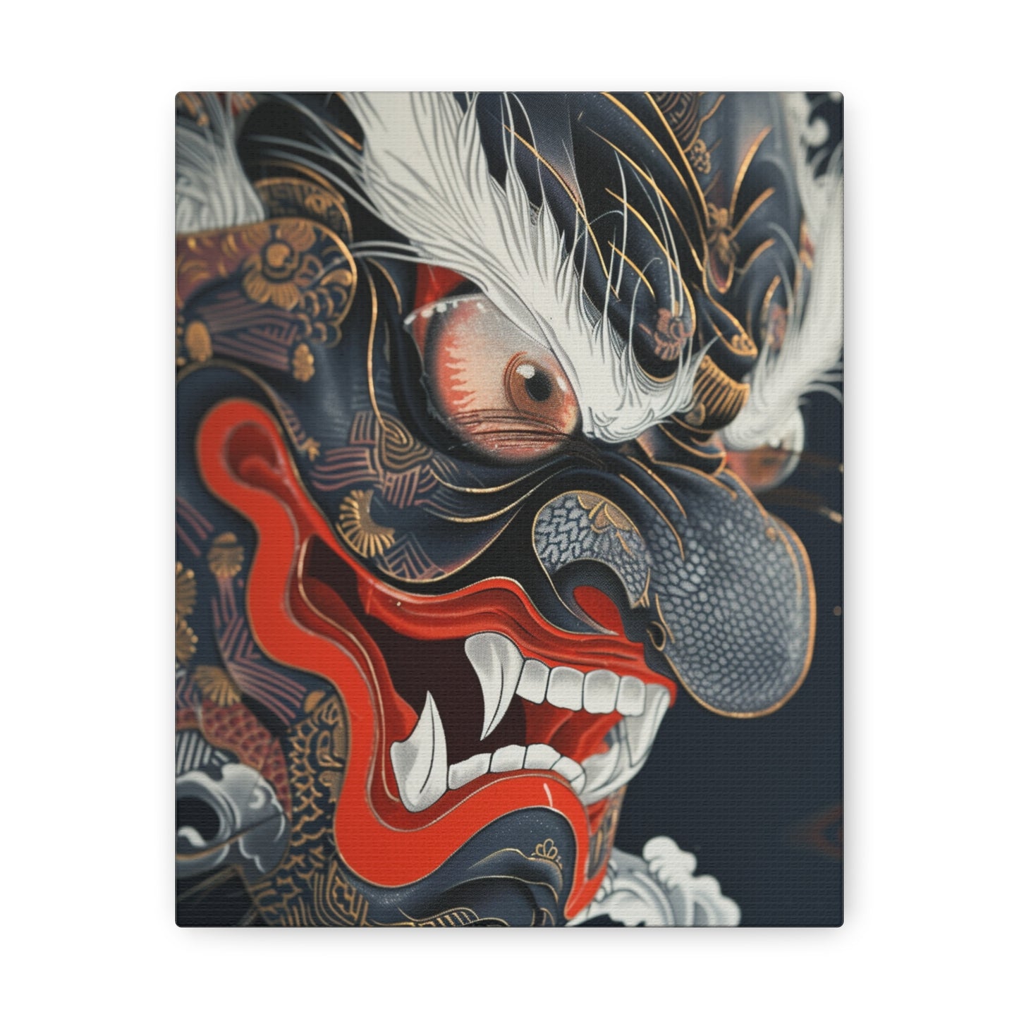 Shadowed Guardian - Ukiyo-e Canvas