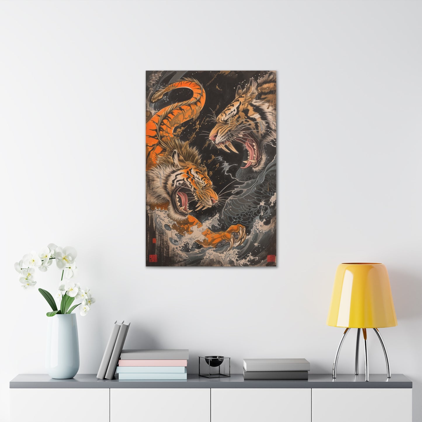 Roaring Duality - Ukiyo-e Canvas