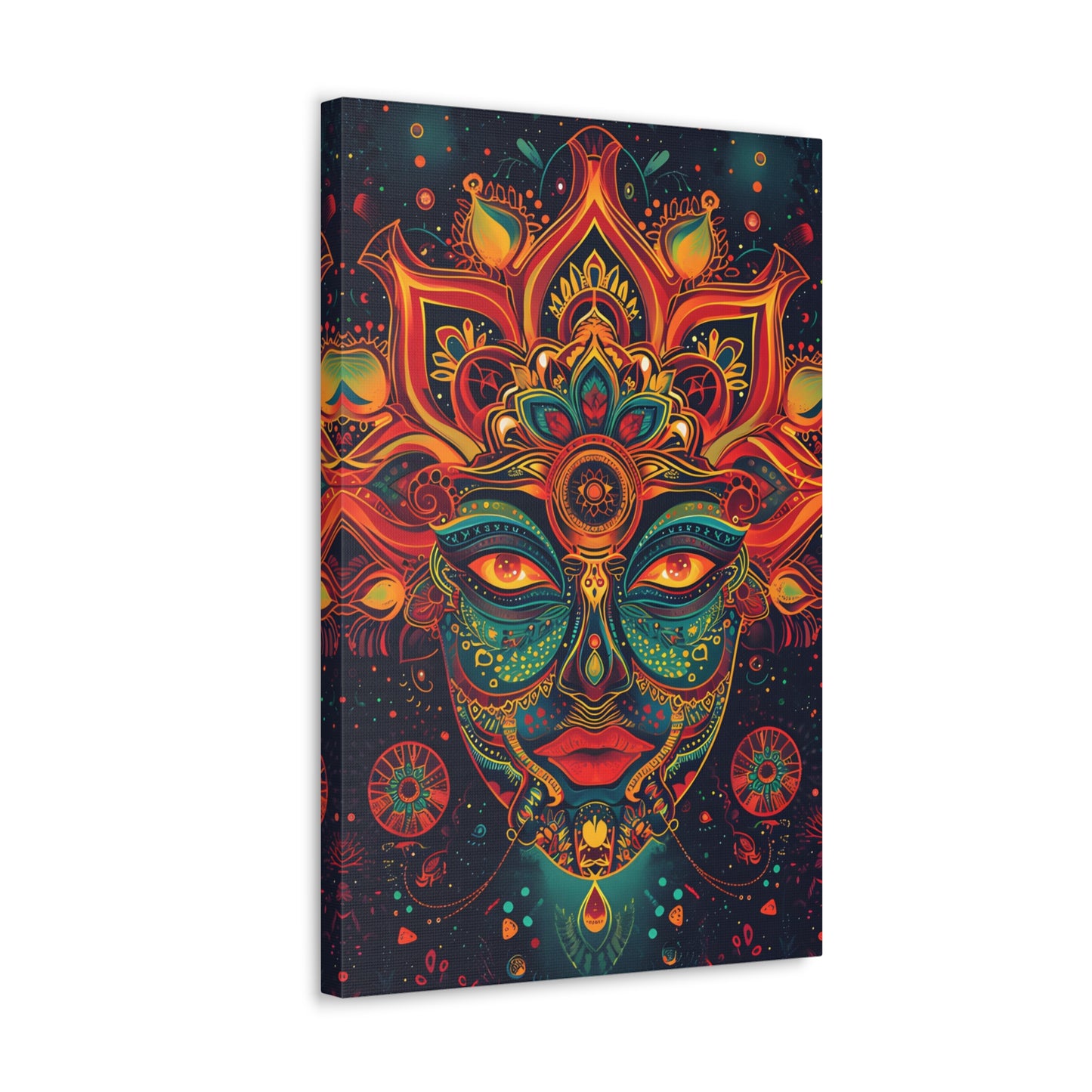 Psychedelic Vortex: Vibrant Mandala - Psychedelica Canvas