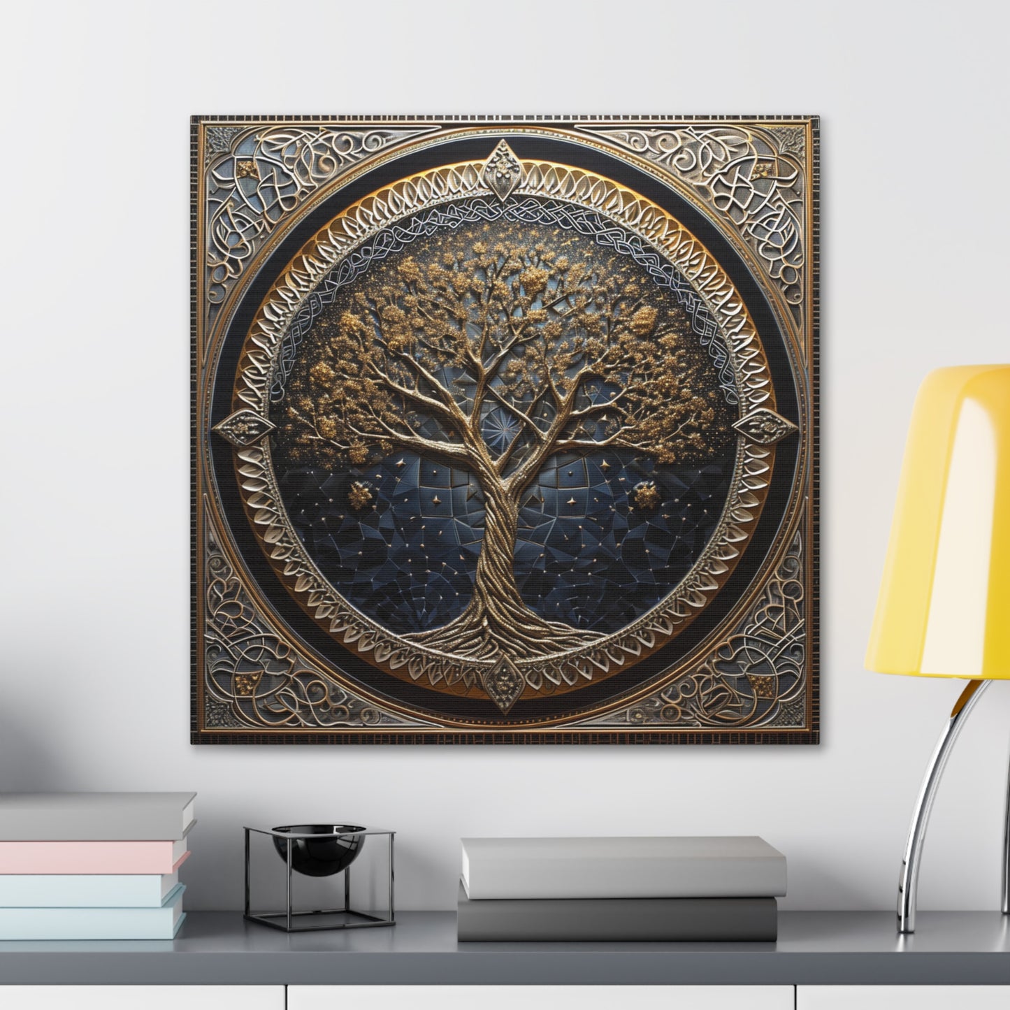 Sacred Arboreal Harmony - Sacred Geometry Canvas