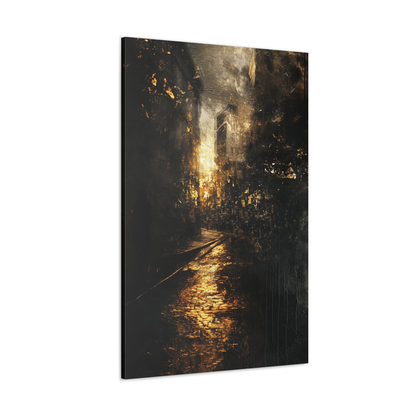 Midnight Metropolis - Abstract Harmony Canvas