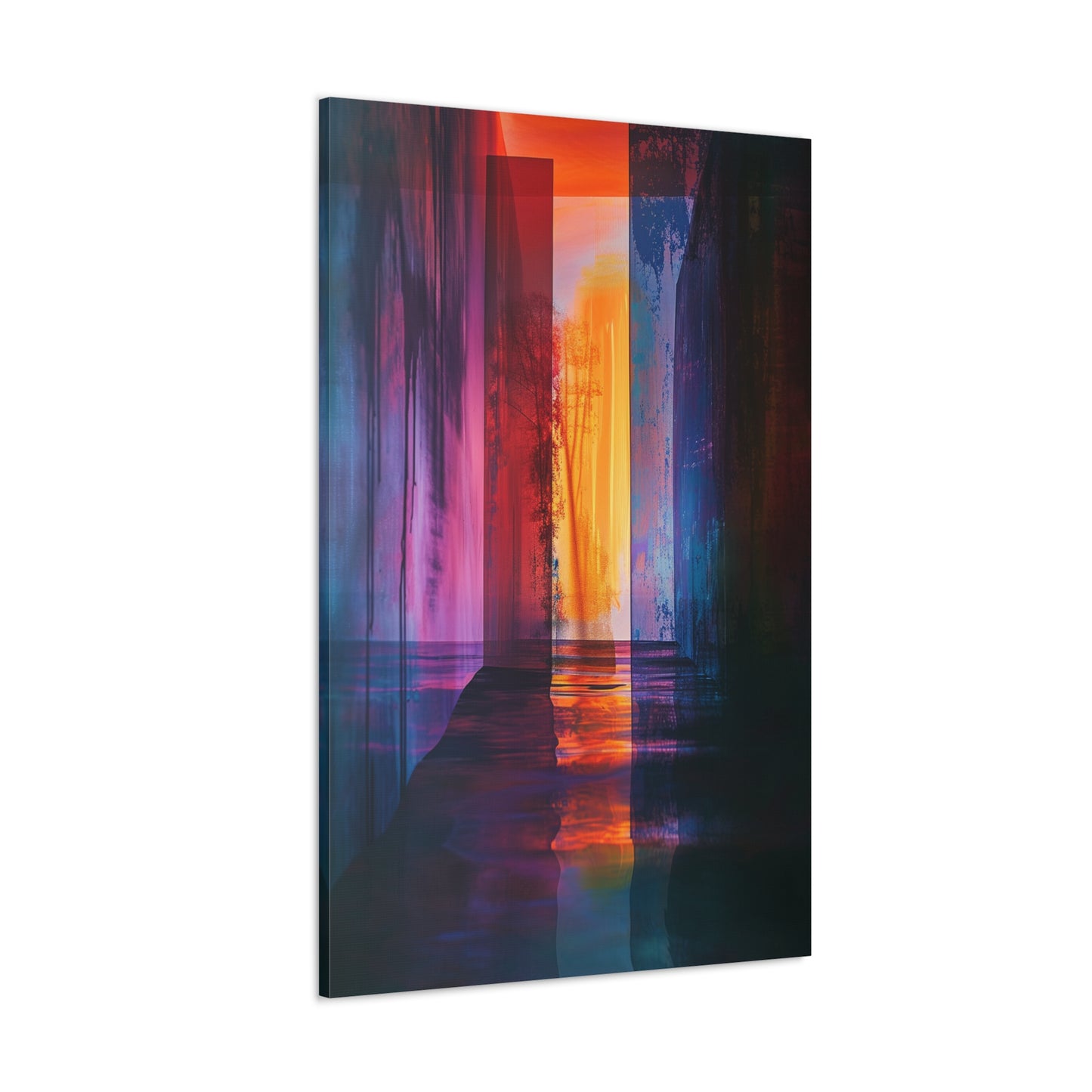 Reflections of Perception - Abstract Harmony Canvas