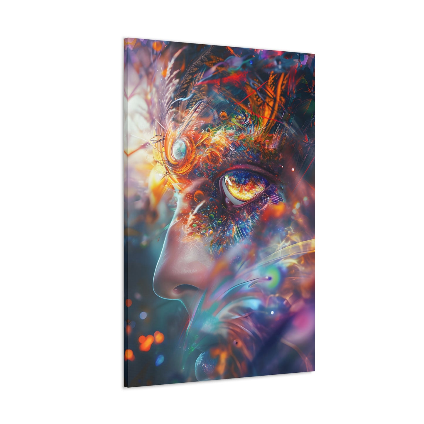 Interdimensional Rendezvous: A Psychedelic Encounter - Psychedelica Canvas