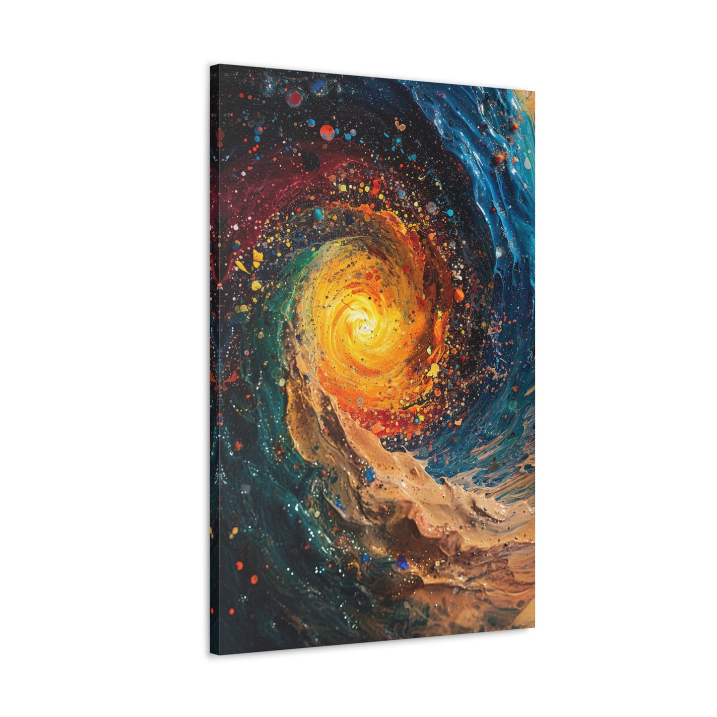 Galactic Swirl - Abstract Harmony Canvas