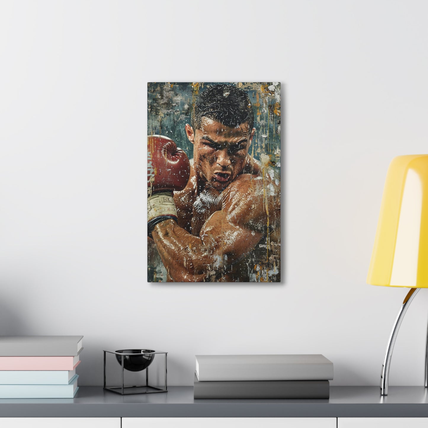 Ronaldo: The Pugilist's Poise - Athletic Expressions Canvas