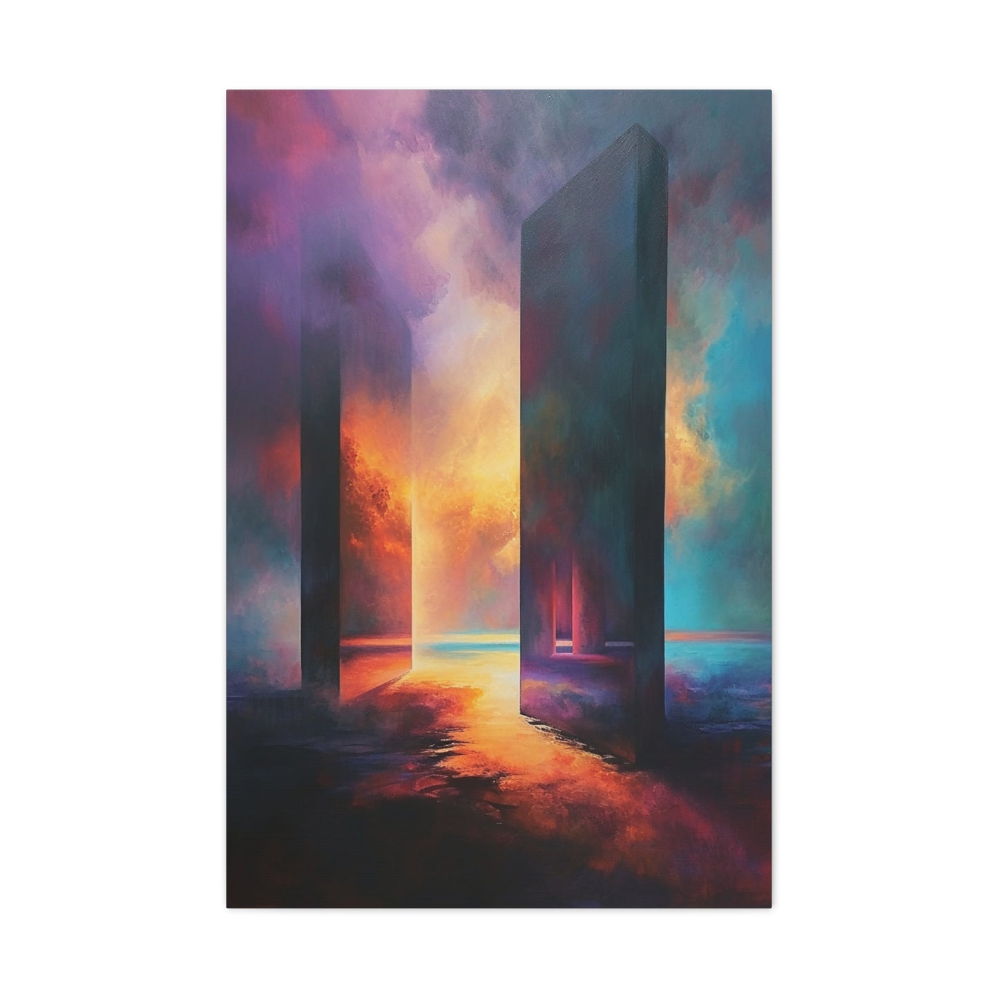 Ethereal Pillars - Abstract Harmony Canvas