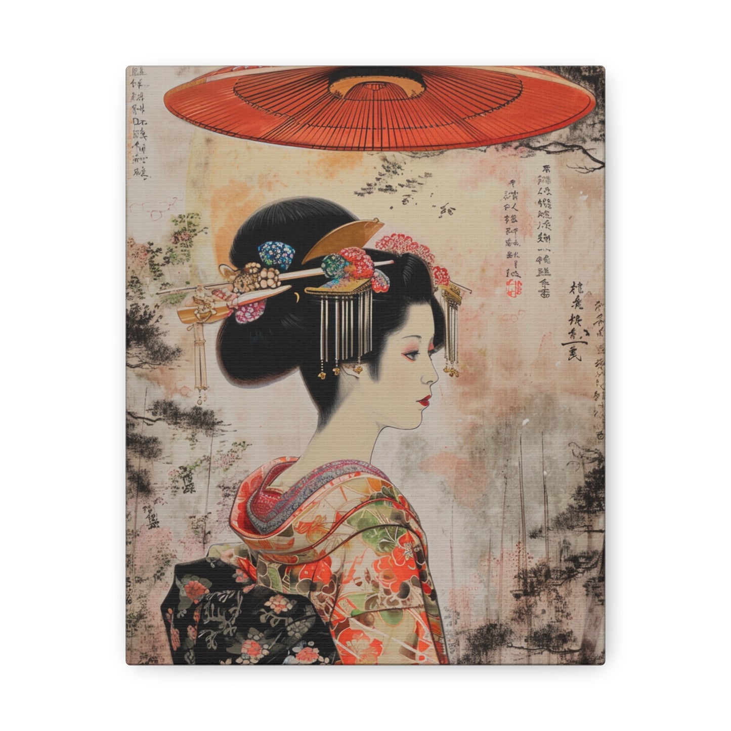 Cosmic Elegance - Ukiyo-e Canvas