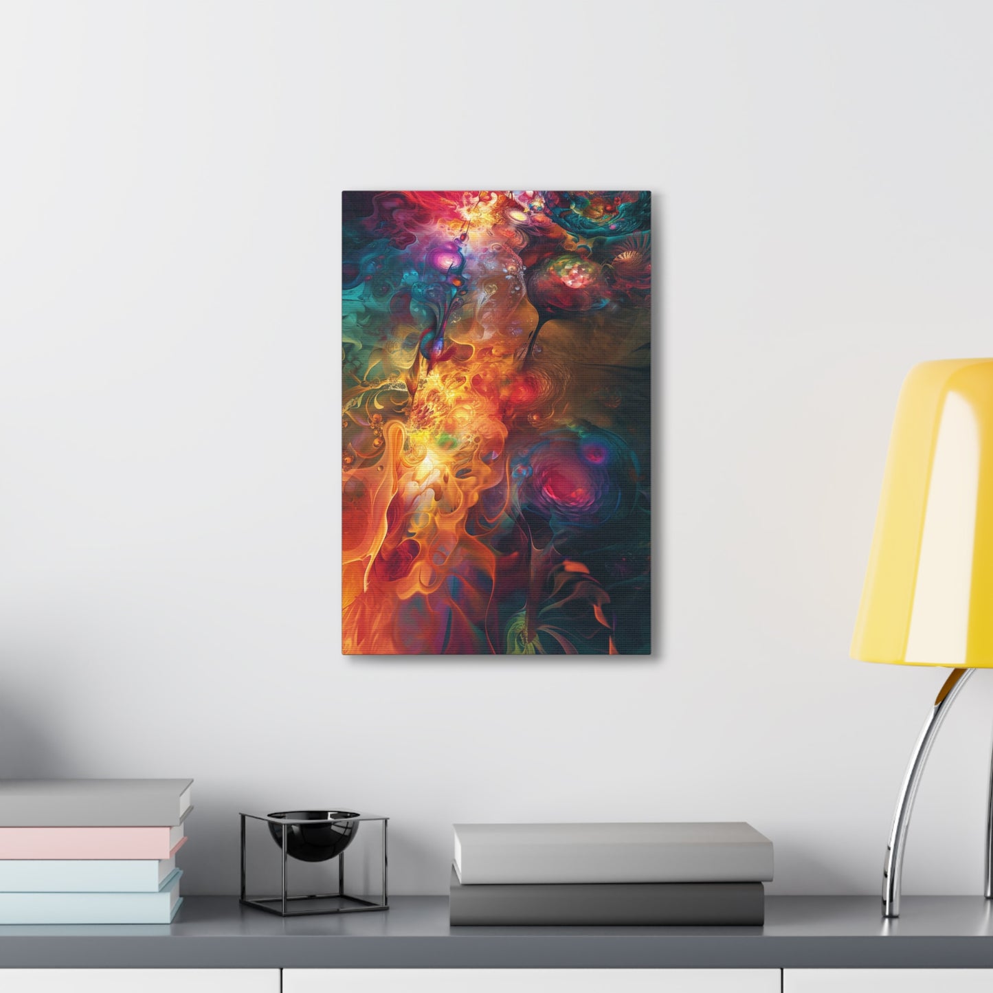 Fluid Chromatics: A Symphony of Form - Abstract Harmony Canvas