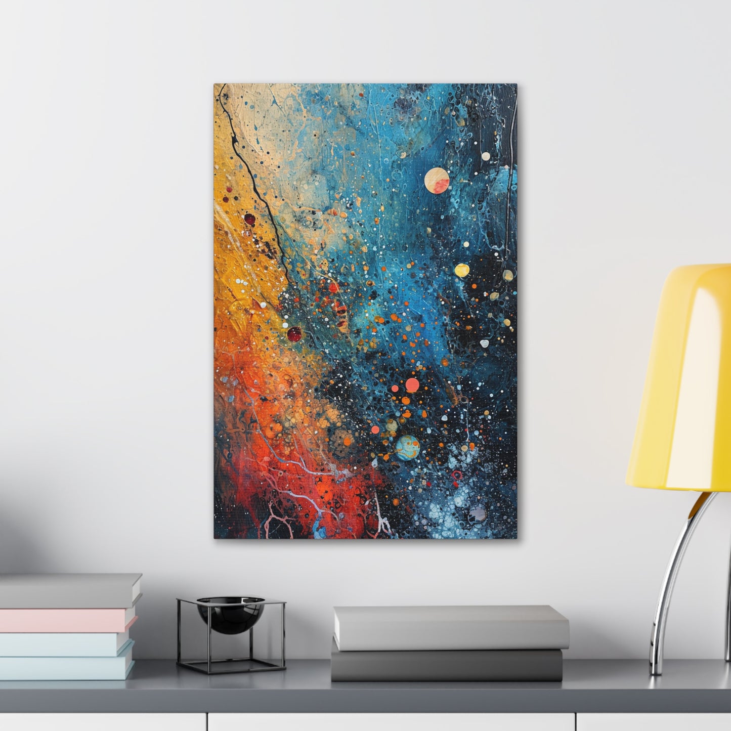 Chromatic Fizz - Abstract Harmony Canvas