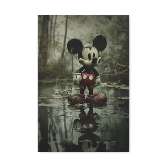 Mickey's Lonely Stroll - Pop Culture Magic Canvas