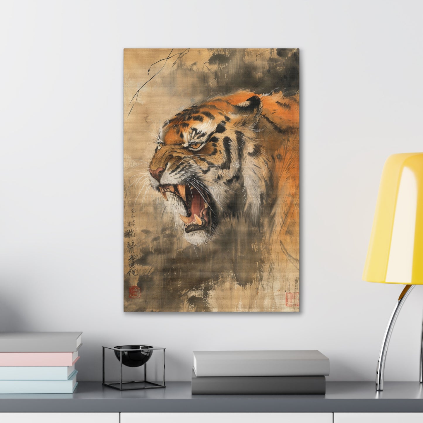 Roar of the Wild - Ukiyo-e Canvas