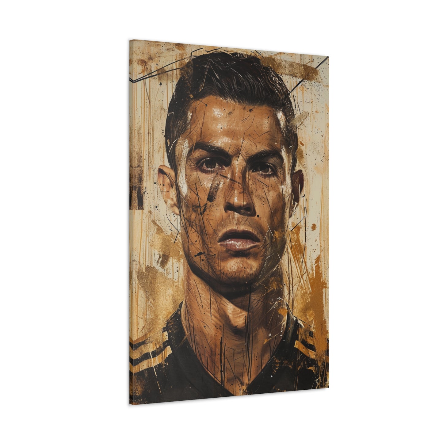 Ronaldo's Essence: Artistic Impression in Athletic Mastery - Athletic Expressions Canvas