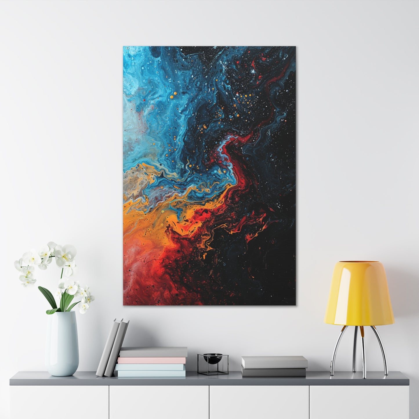 Luminous Convergence - Abstract Harmony Canvas