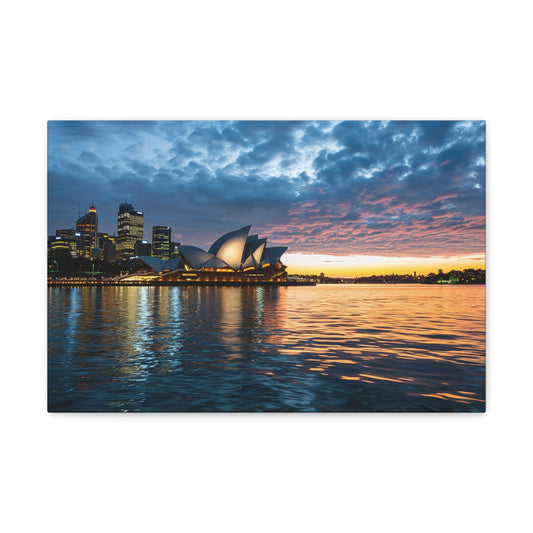 Harbor Elegance: Sydney Twilight Serenity - Urban Epochs Canvas