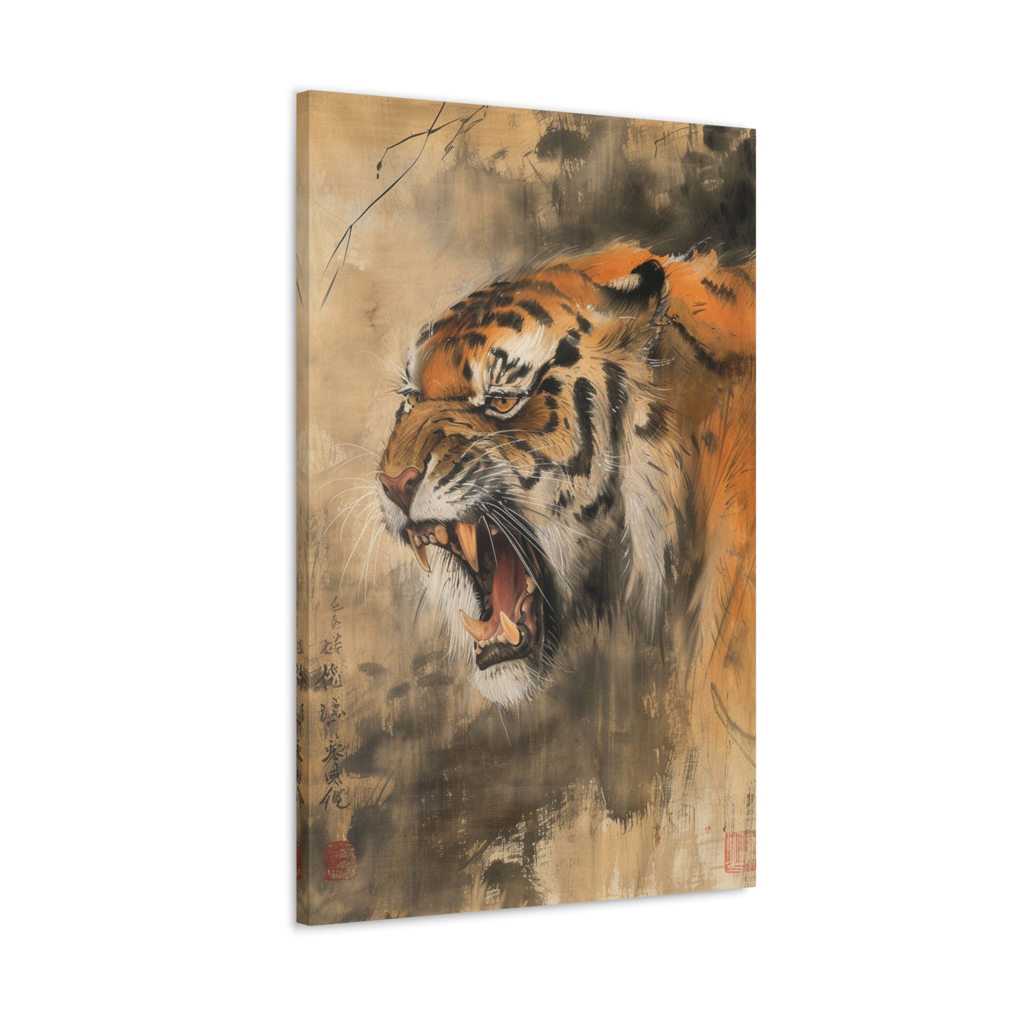 Roar of the Wild - Ukiyo-e Canvas