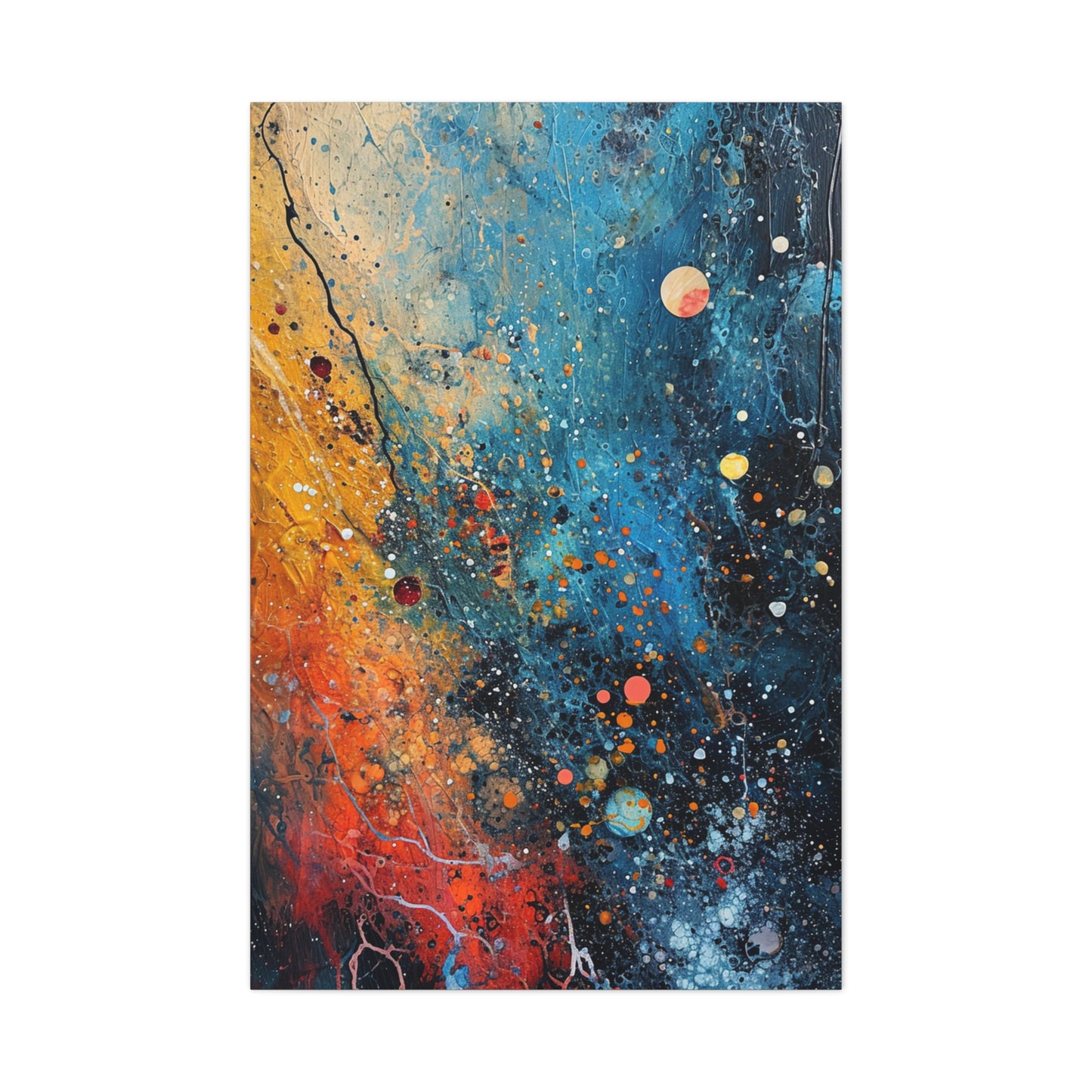 Chromatic Fizz - Abstract Harmony Canvas