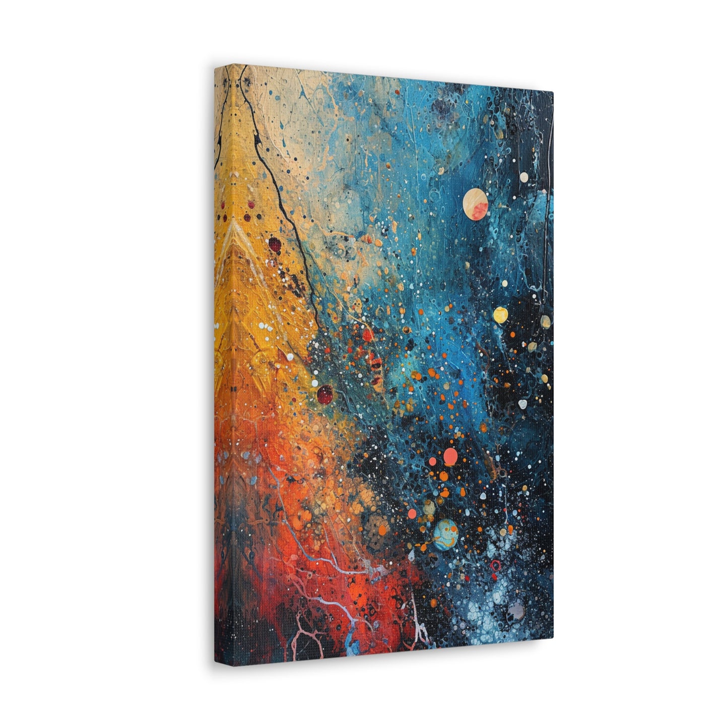 Chromatic Fizz - Abstract Harmony Canvas