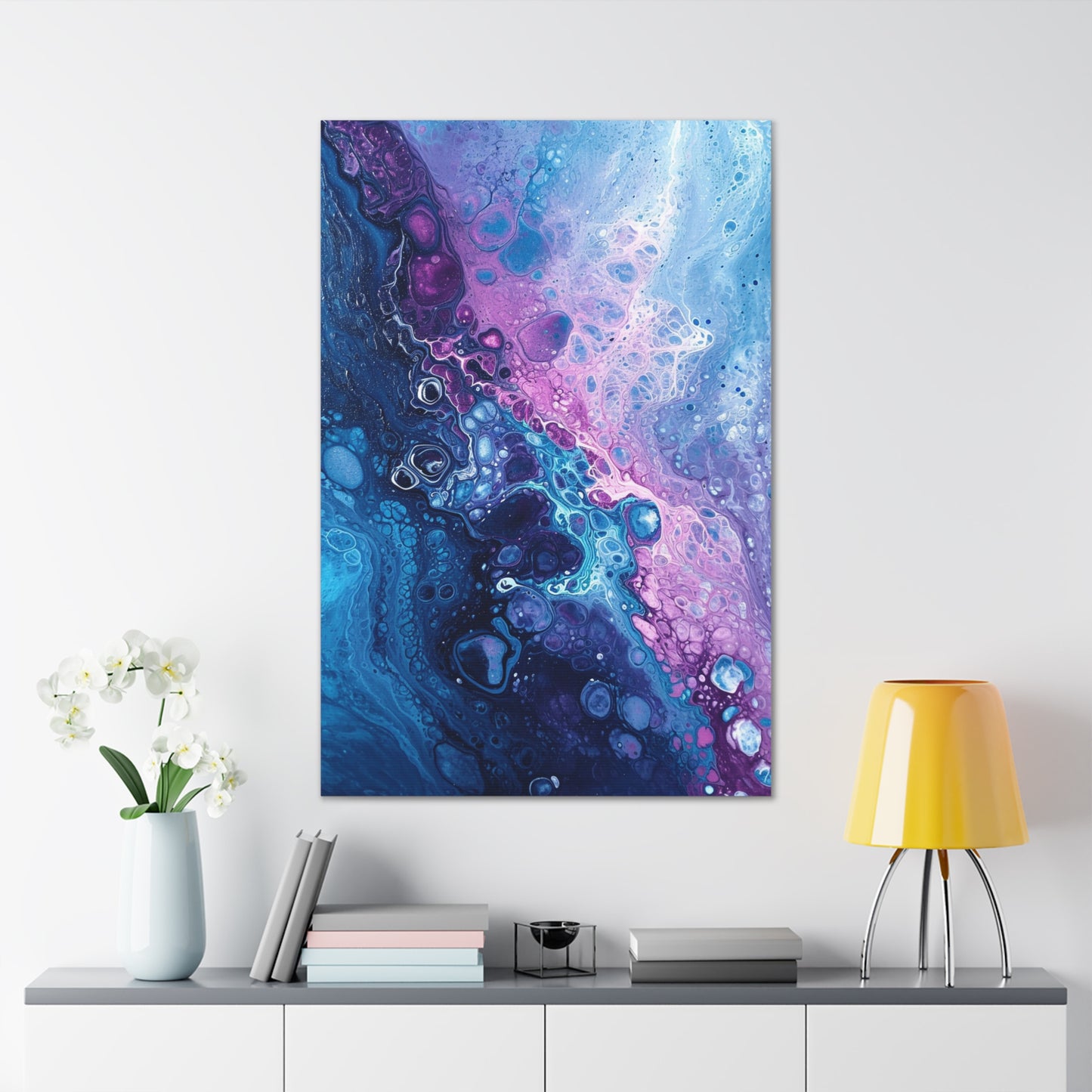 Aqua Fusion - Abstract Harmony Canvas