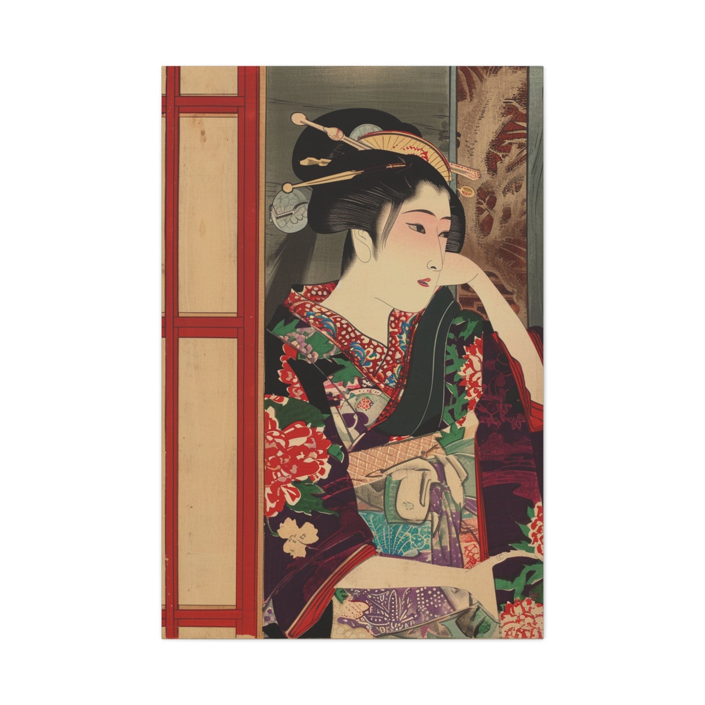 Enchanted Foxfire - Ukiyo-e Canvas