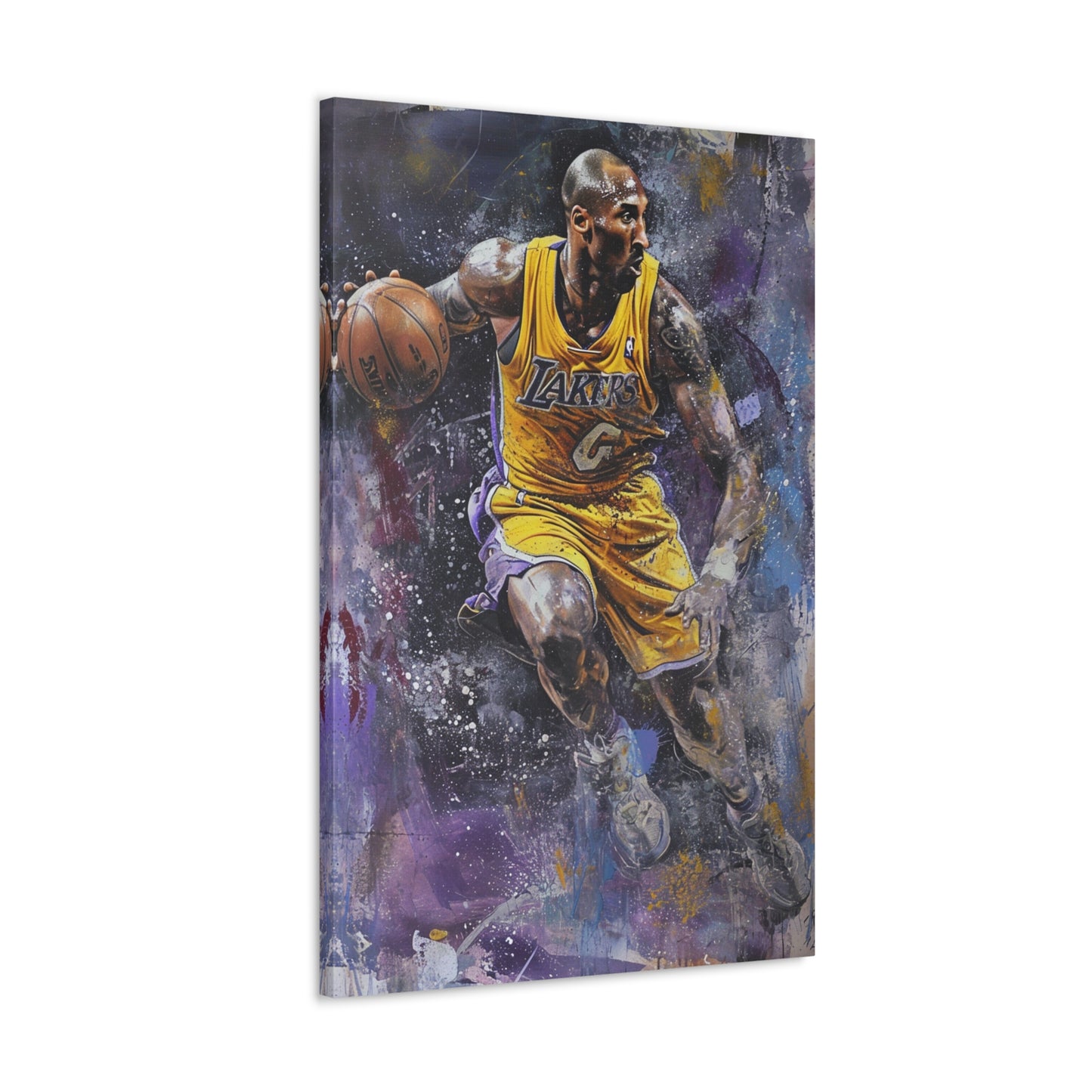 Kobe's Legacy: Artistic Impression in Basketball Mastery - Athletic Expressions Canvas