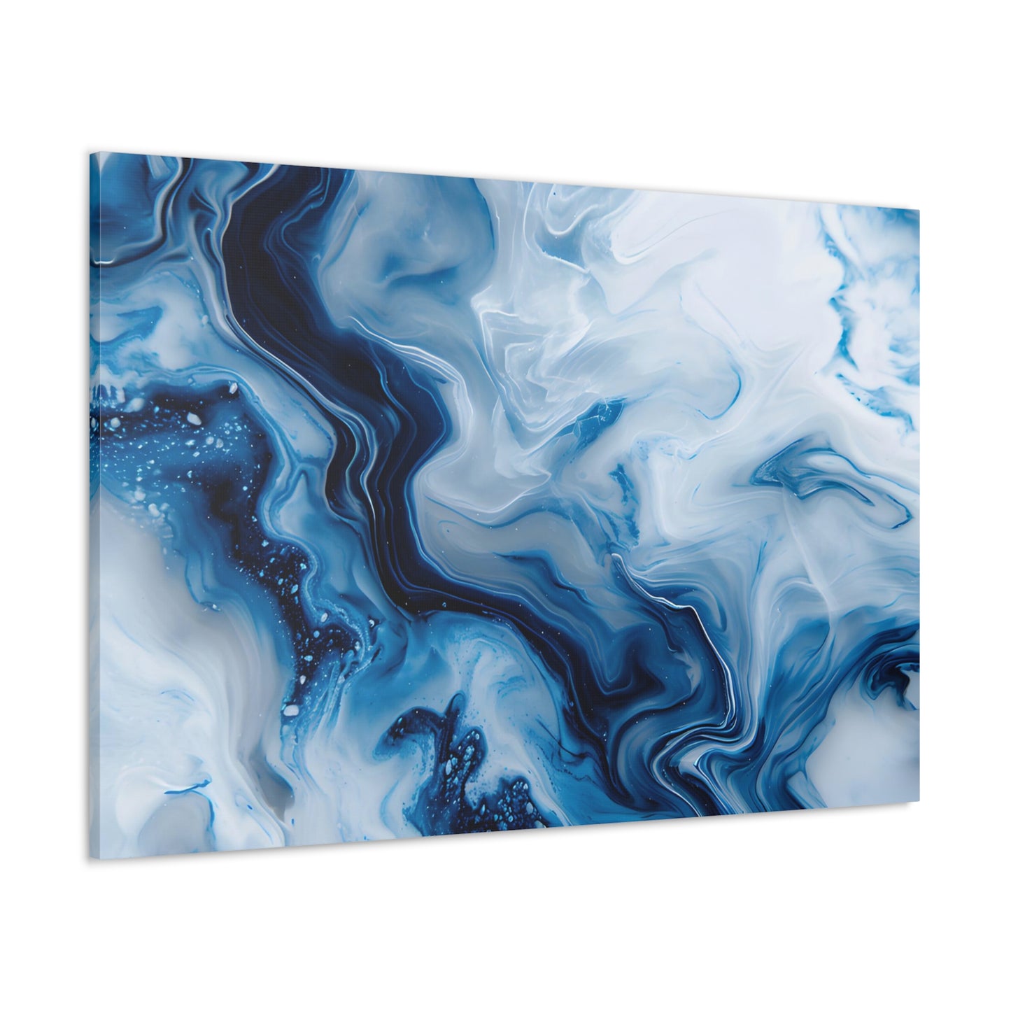 Sapphire Marbleized Essence - Marbleized Canvas