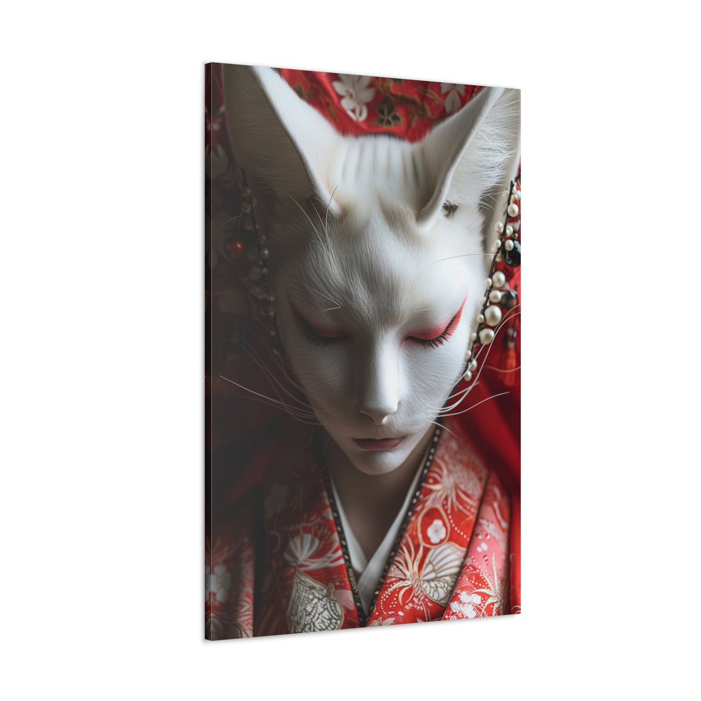 Kitsune Elegance: Enchanting Attire Beyond Realms - Creatures from Beyond Canvas