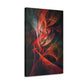 Crimson Nexus - Abstract Harmony Canvas