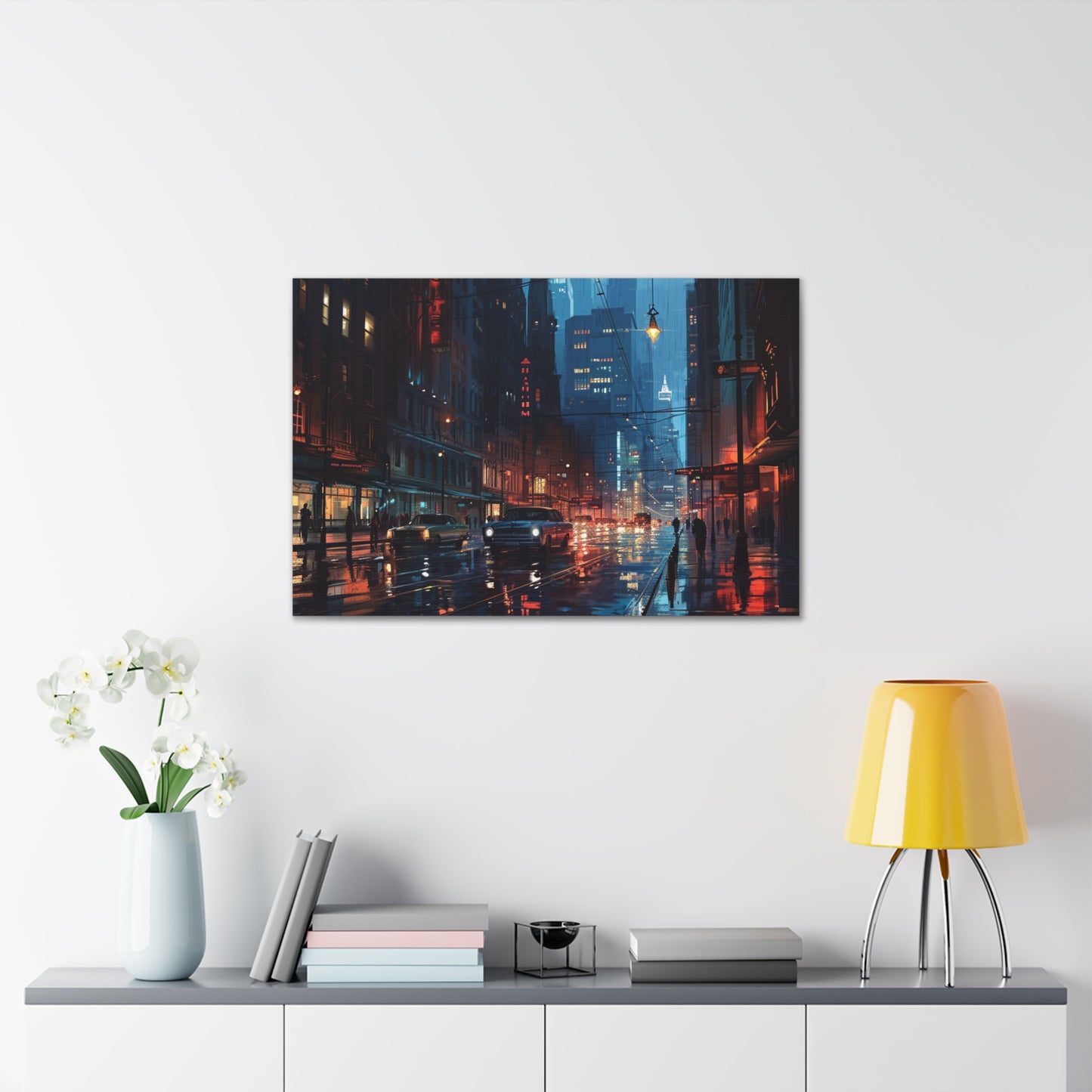 Vintage Vistas: Old School Cityscape Chronicles - Urban Epochs Canvas