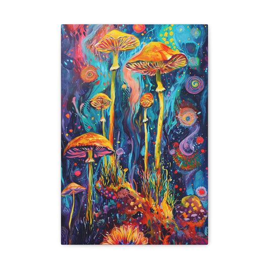 Mystical Mycelium Dreams - Psychedelica Canvas