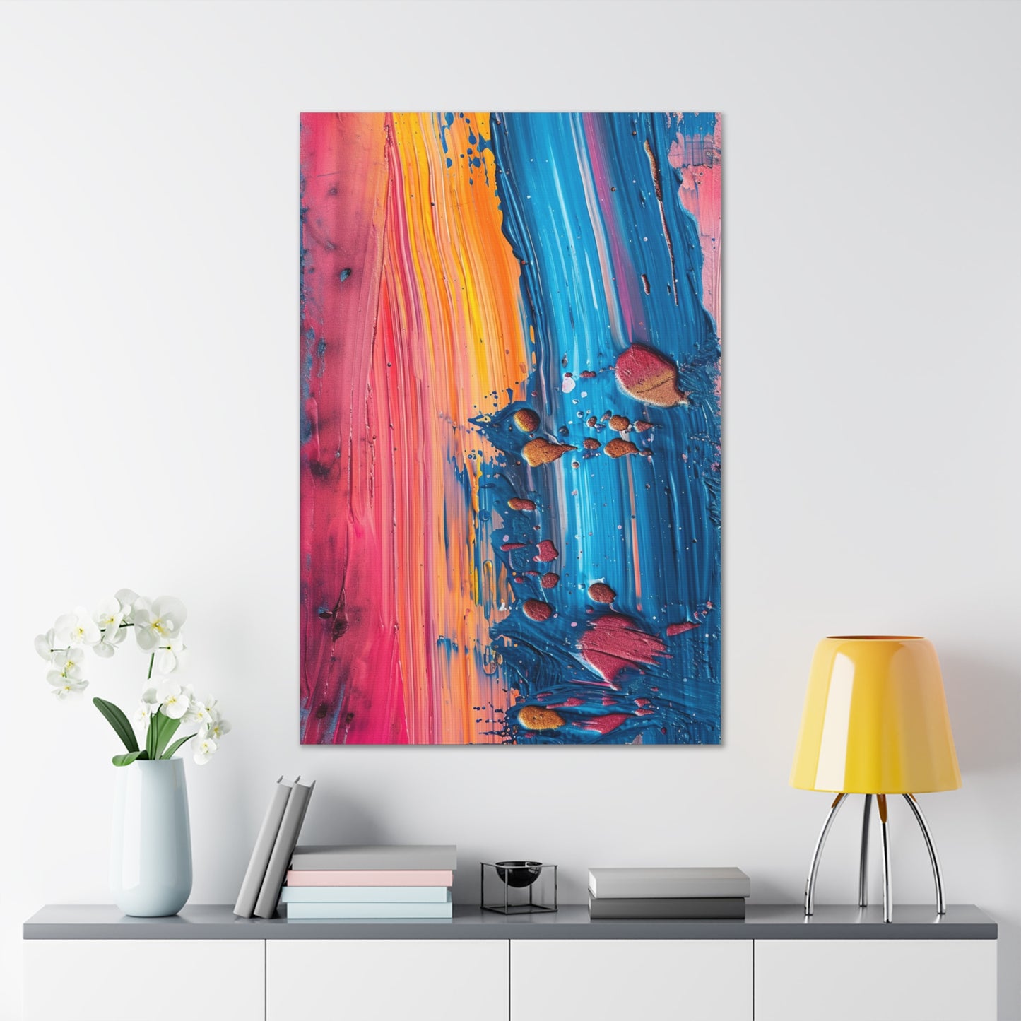 Infinite Horizons: Brushstrokes of the Soul - Abstract Harmony Canvas