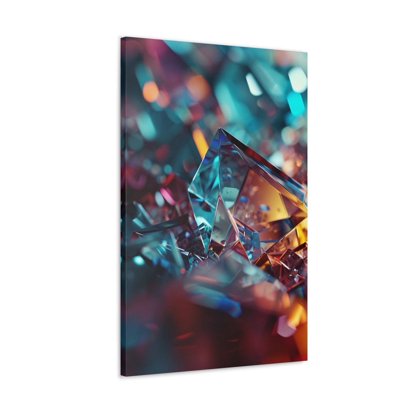 Ethereal Crystalline Forms - Abstract Harmony Canvas