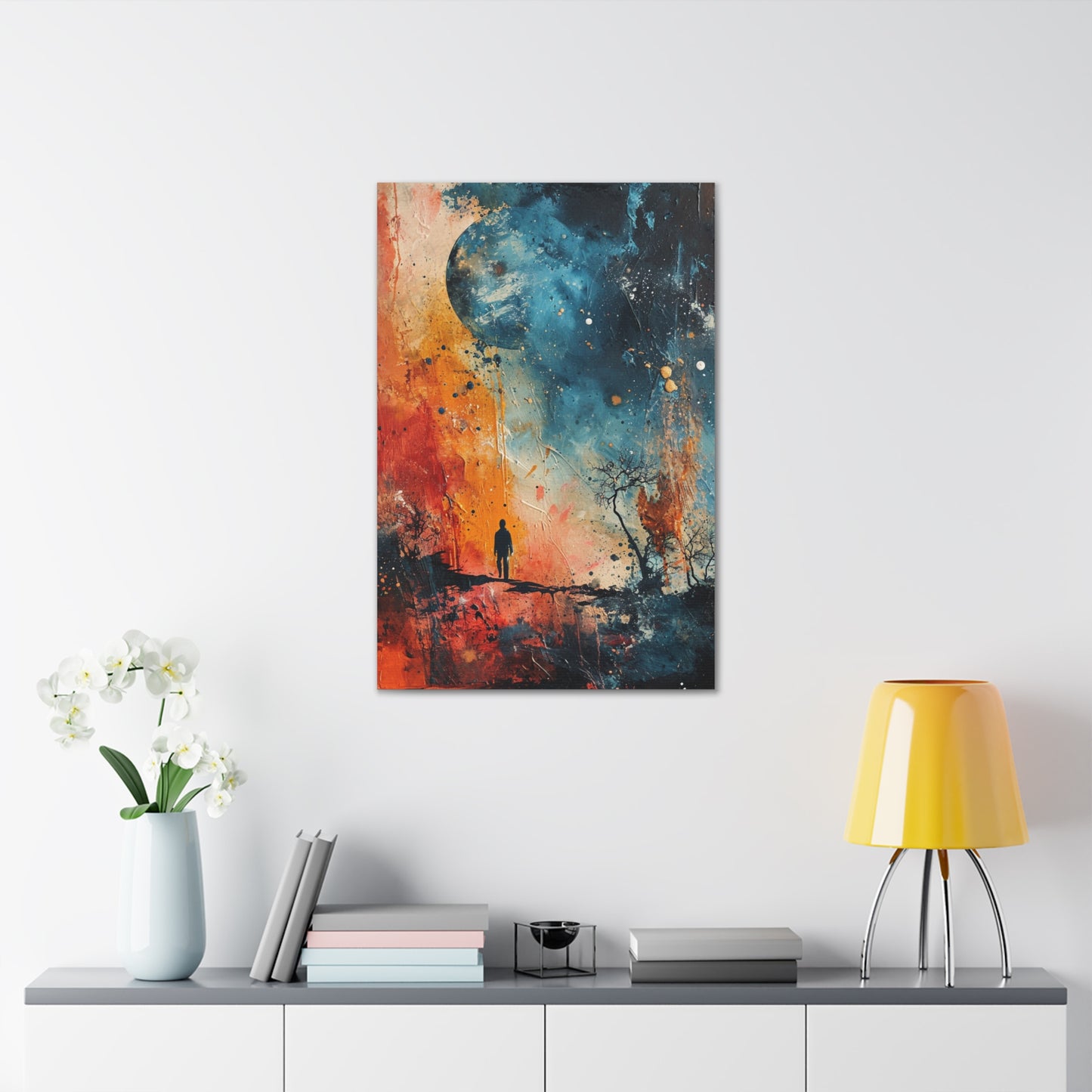 Solitary March - Abstract Harmony Canvas