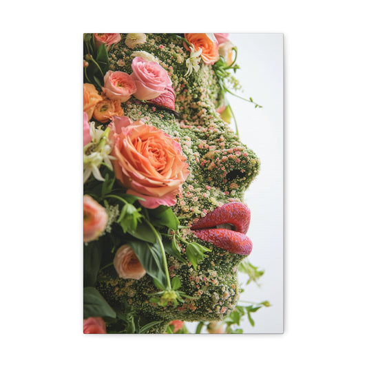 Floral Radiance: The Blossoming Woman - The Garden Canvas