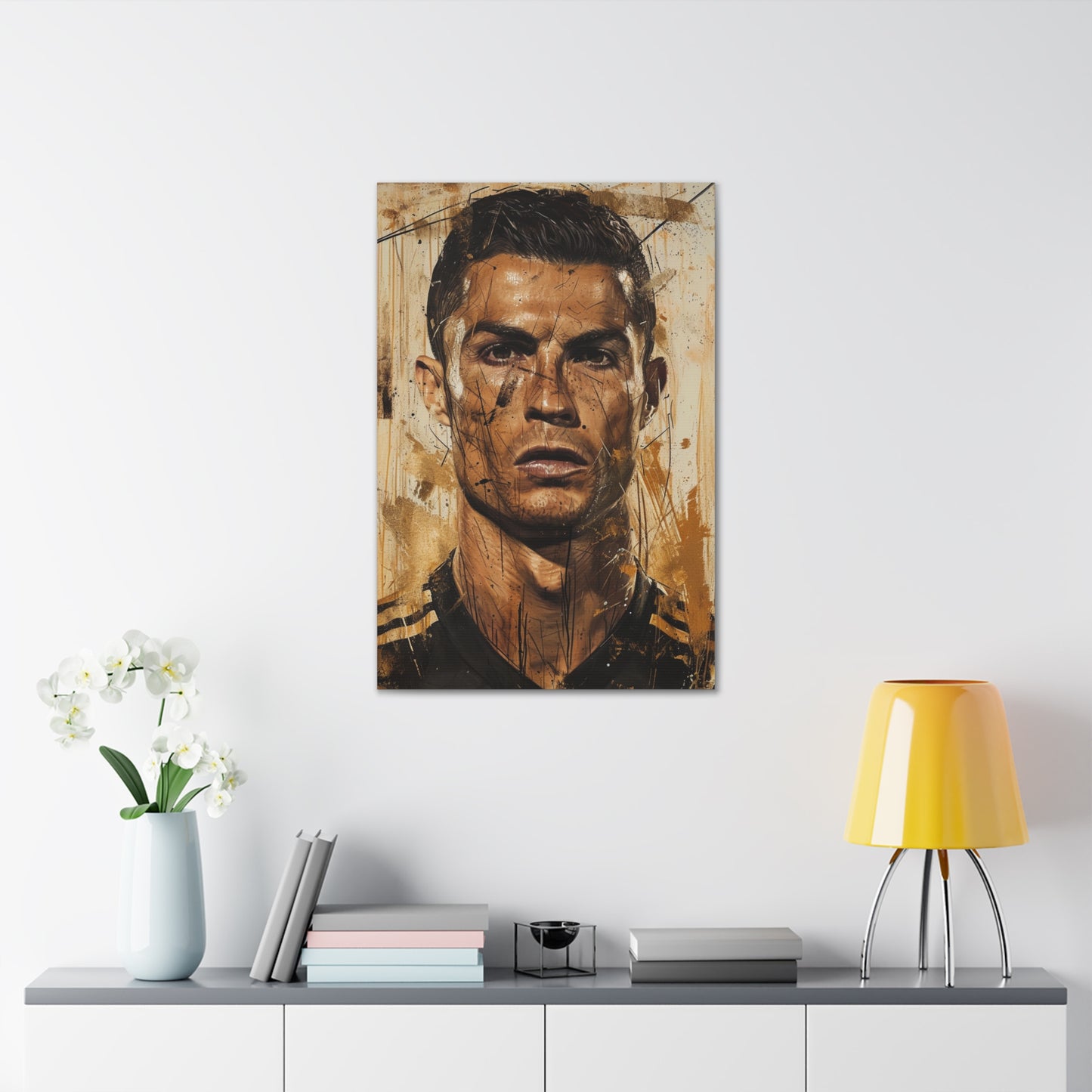 Ronaldo's Essence: Artistic Impression in Athletic Mastery - Athletic Expressions Canvas