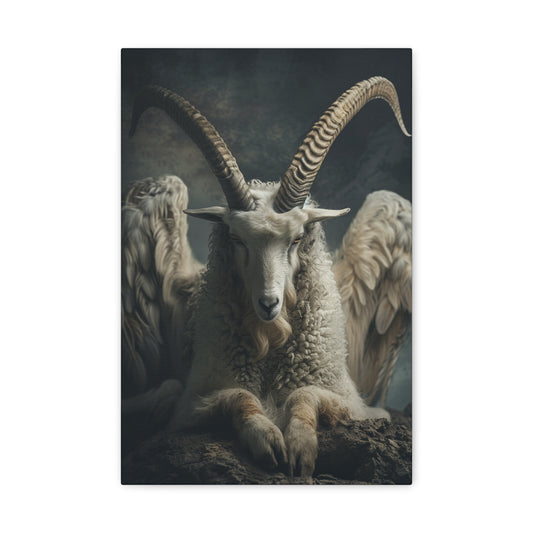 Cosmic Capricorn Climb - Zodiac Whispers Canvas