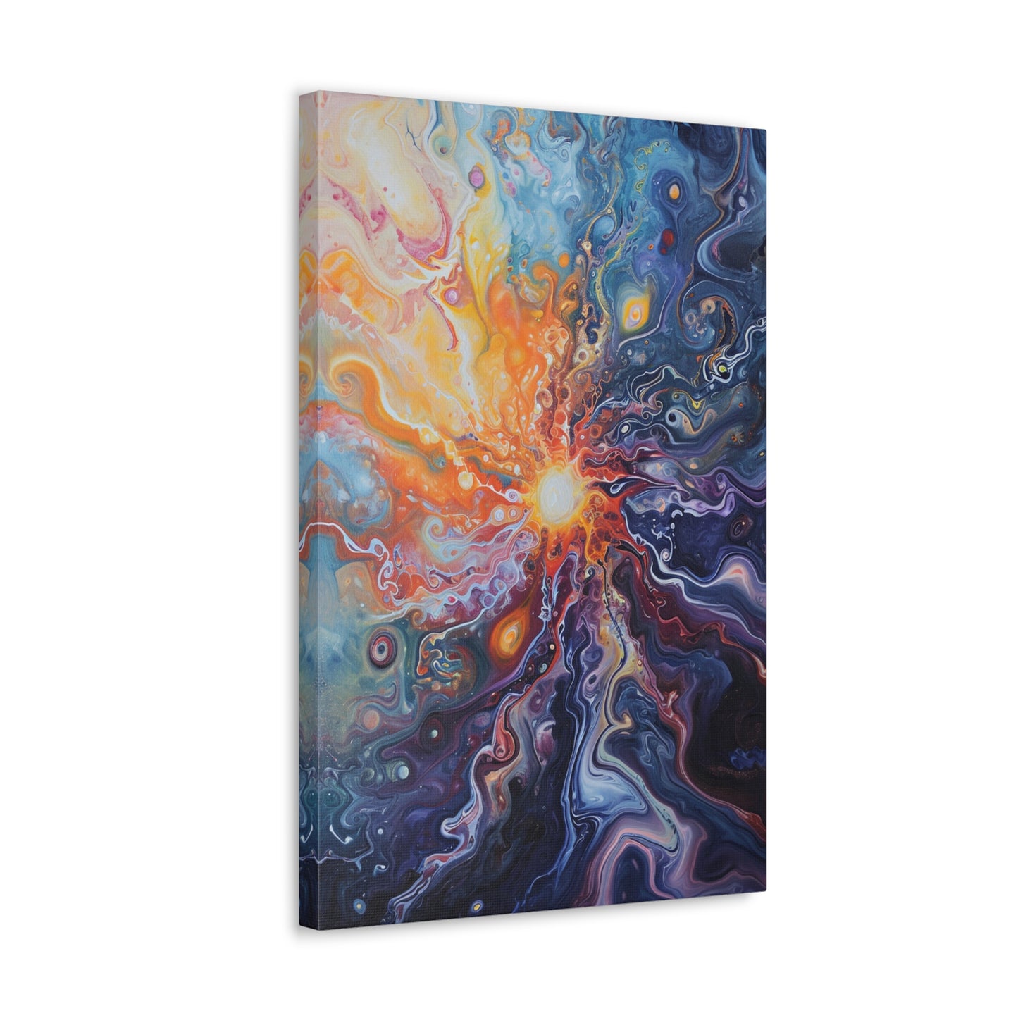 Solar Serenade - Abstract Harmony Canvas