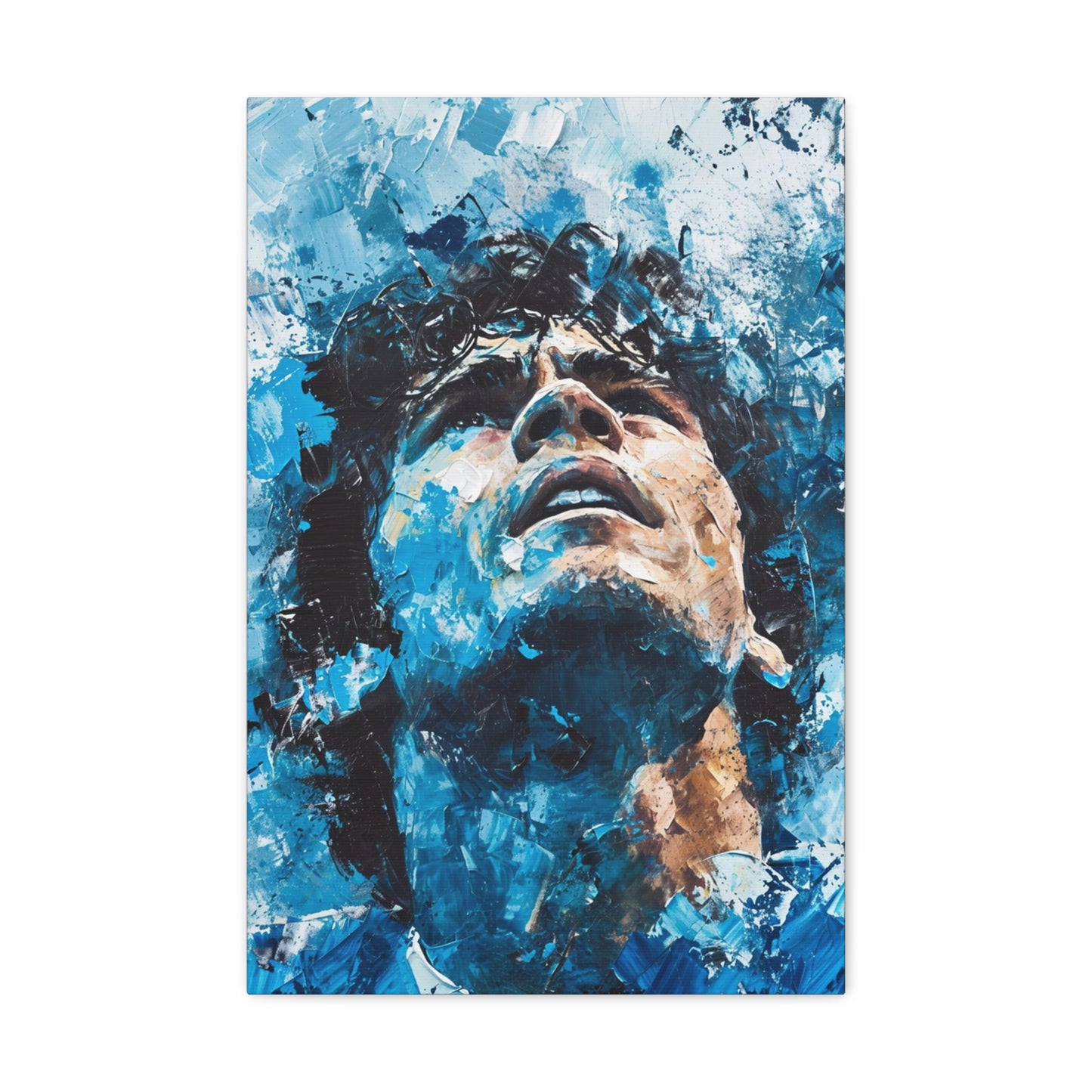 Diego's Legacy: Artistic Tribute in Soccer Majesty - Athletic Expressions Canvas