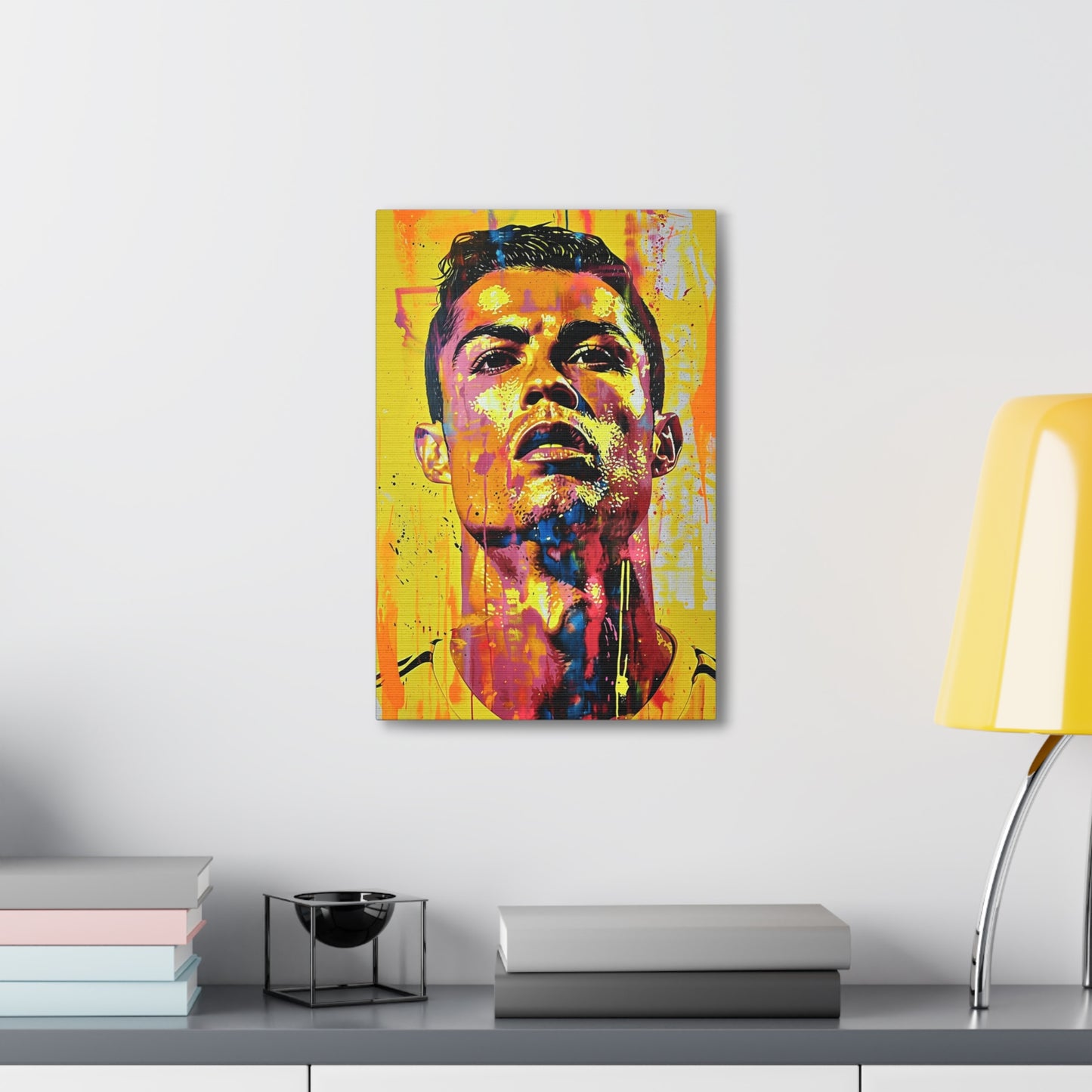 Ronaldo's Majesty: Artistic Presence in Soccer Greatness - Athletic Expressions Canvas